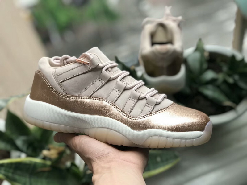 Authentic Air Jordan 11 Low GS Rose Gold women